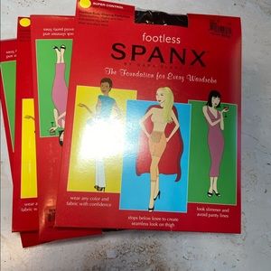 SPANX - Footless - Super Control - Black - Size B (Pack of 4)